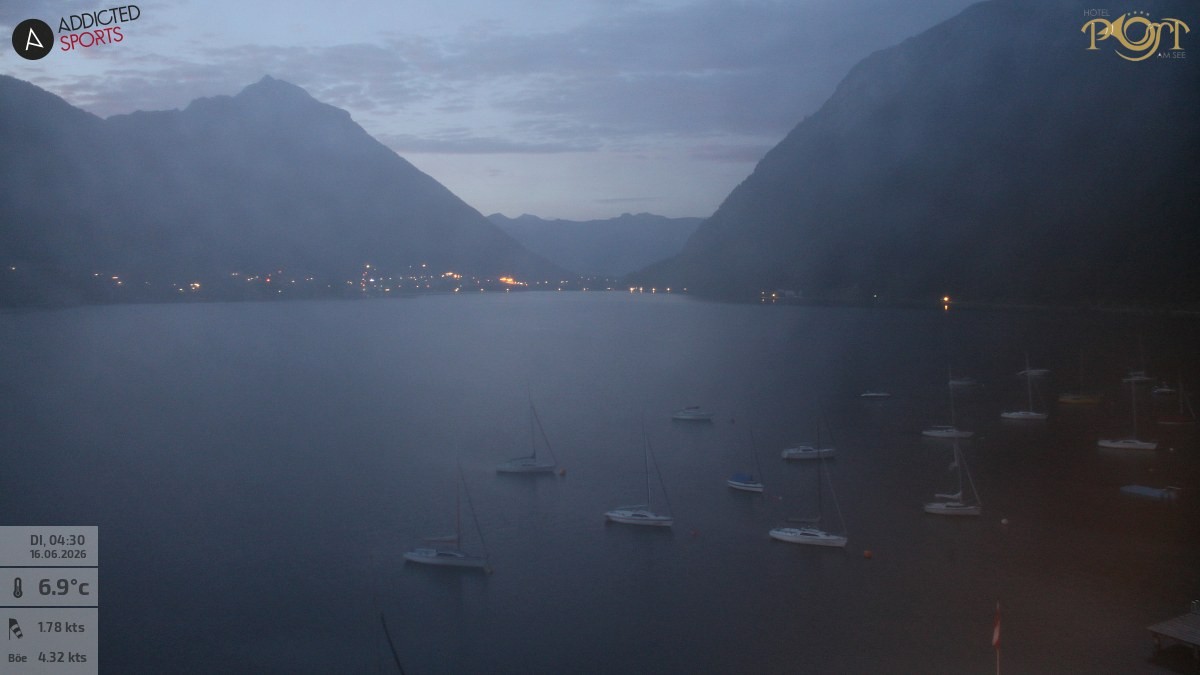 Archiv Foto Webcam Achensee: Blick vom Hotel Post am Achensee