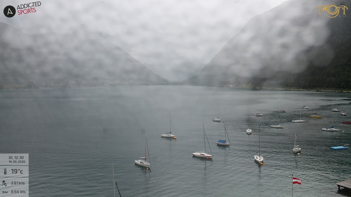 Archiv Foto Webcam Achensee: Blick vom Hotel Post am Achensee