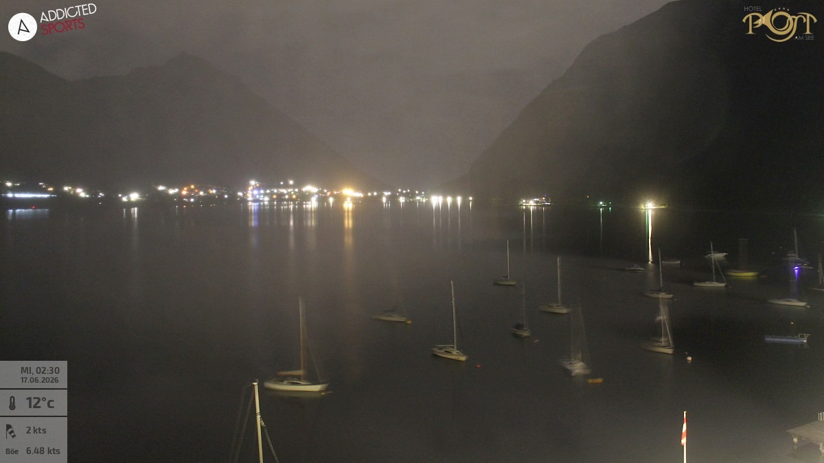 Archived image Webcam Achensee - View Hotel Post Pertisau