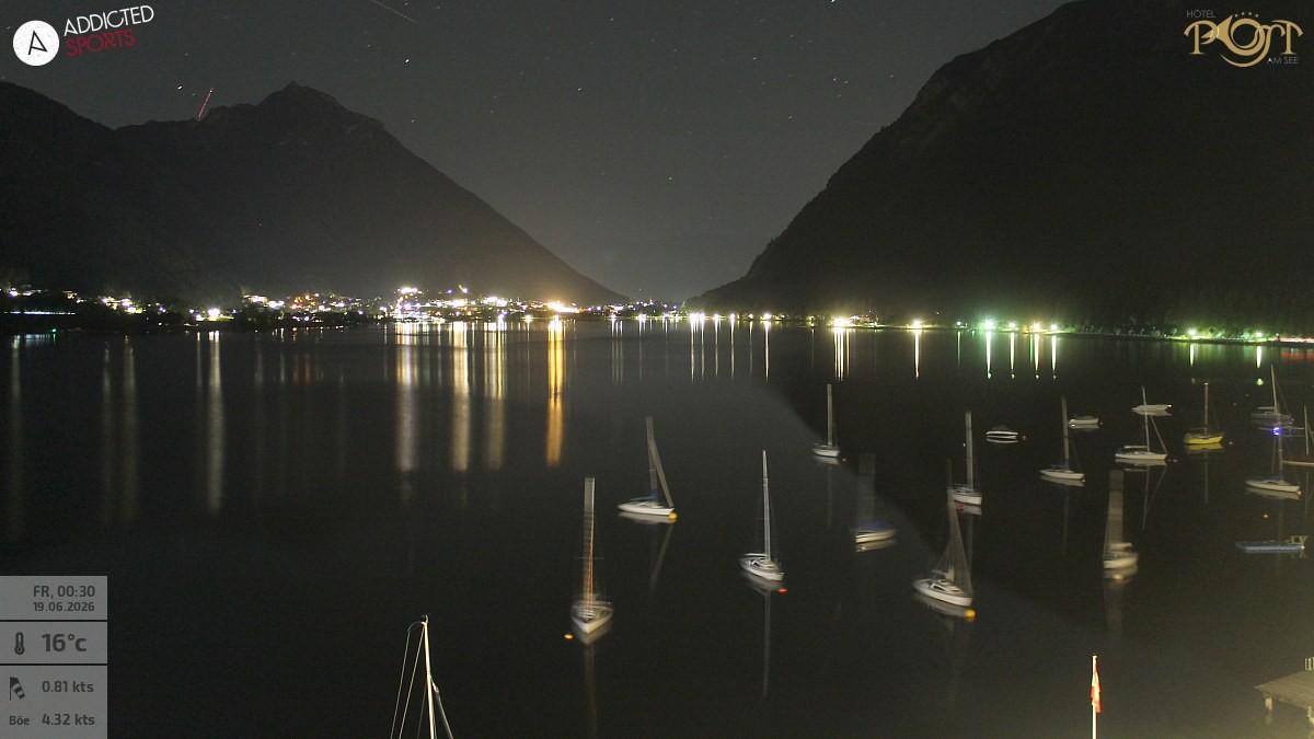 Archiv Foto Webcam Achensee: Blick vom Hotel Post am Achensee