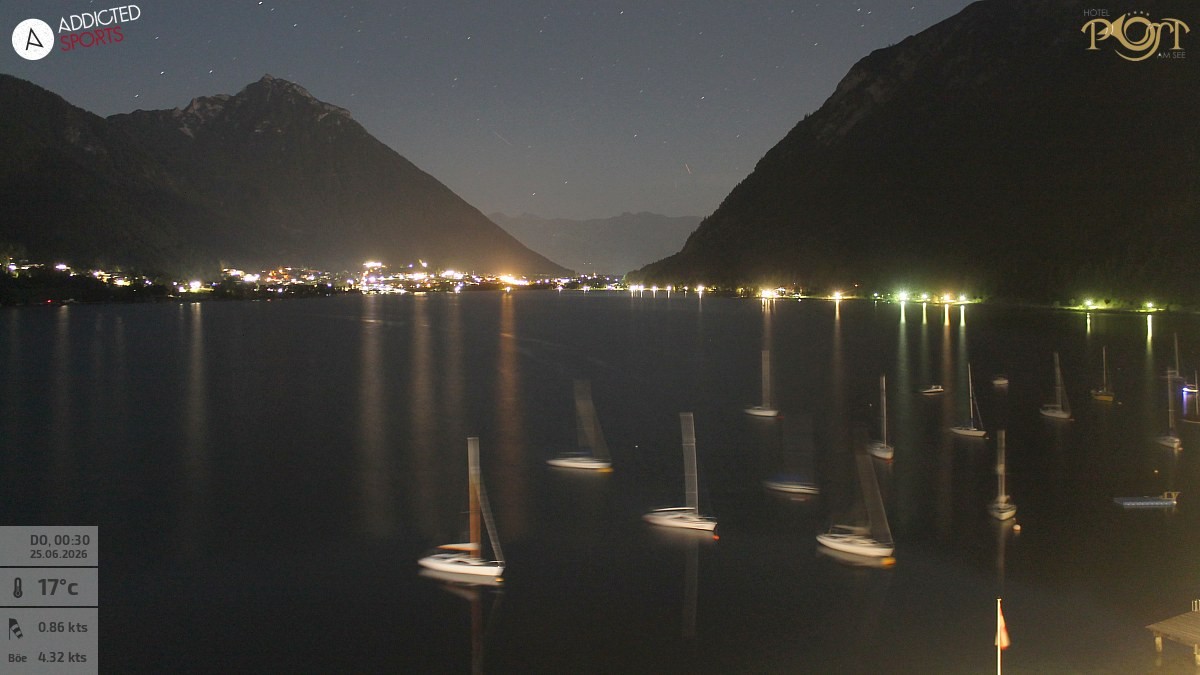Archived image Webcam Achensee - View Hotel Post Pertisau