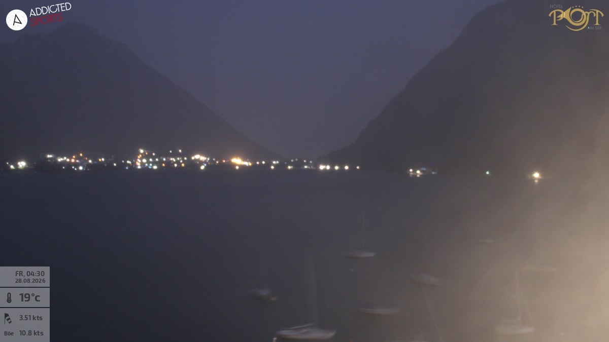 Archiv Foto Webcam Achensee: Blick vom Hotel Post am Achensee