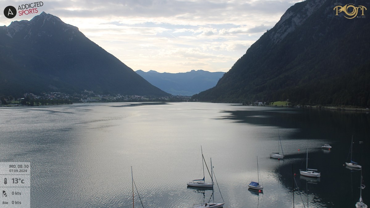 Archiv Foto Webcam Achensee: Blick vom Hotel Post am Achensee