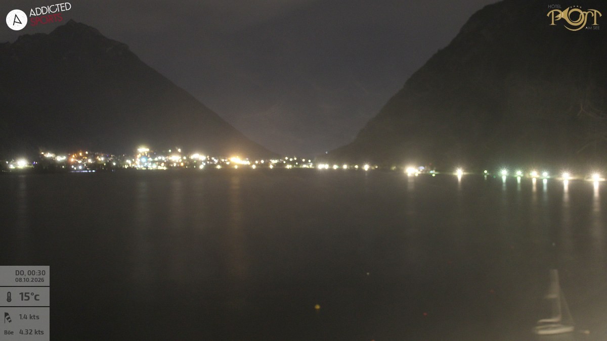 Archiv Foto Webcam Achensee: Blick vom Hotel Post am Achensee