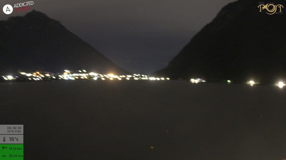 Archiv Foto Webcam Achensee: Blick vom Hotel Post am Achensee