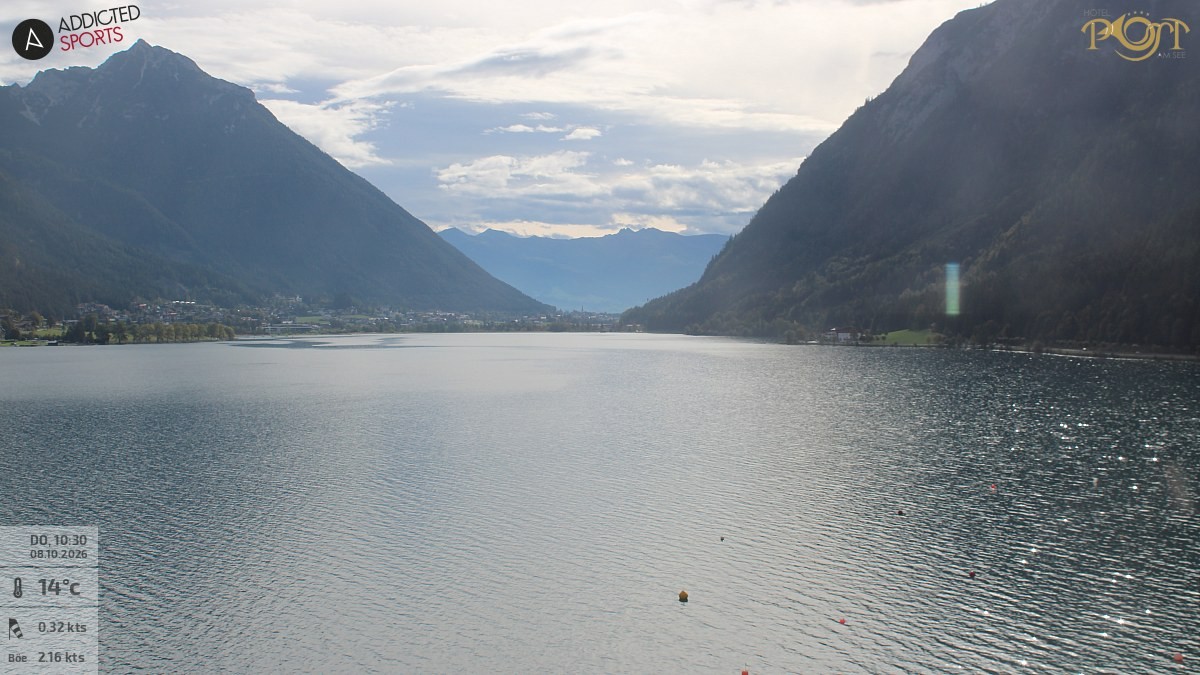 Archiv Foto Webcam Achensee: Blick vom Hotel Post am Achensee