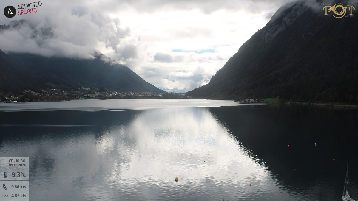 Archiv Foto Webcam Achensee: Blick vom Hotel Post am Achensee
