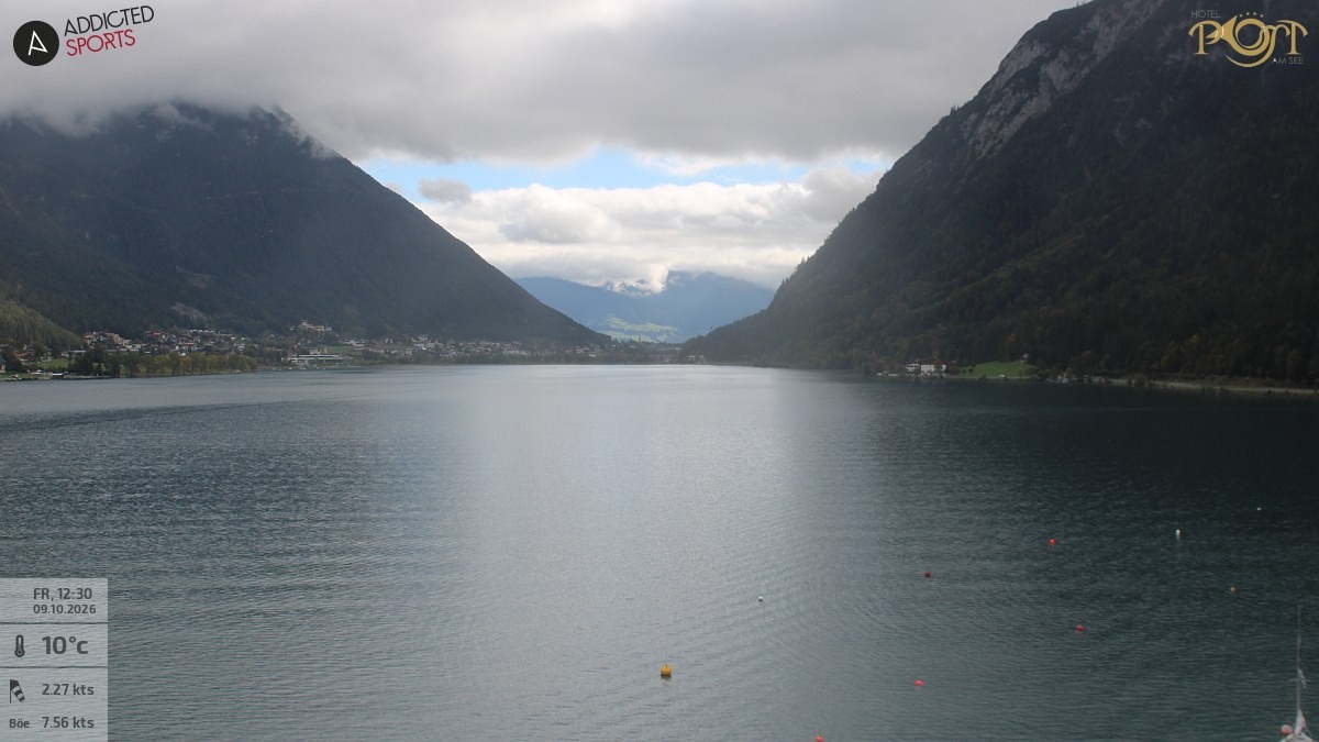 Archiv Foto Webcam Achensee: Blick vom Hotel Post am Achensee