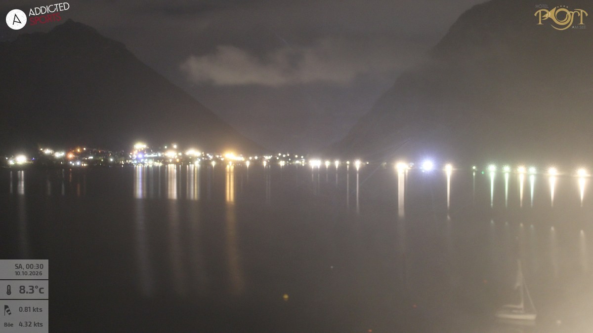 Archiv Foto Webcam Achensee: Blick vom Hotel Post am Achensee