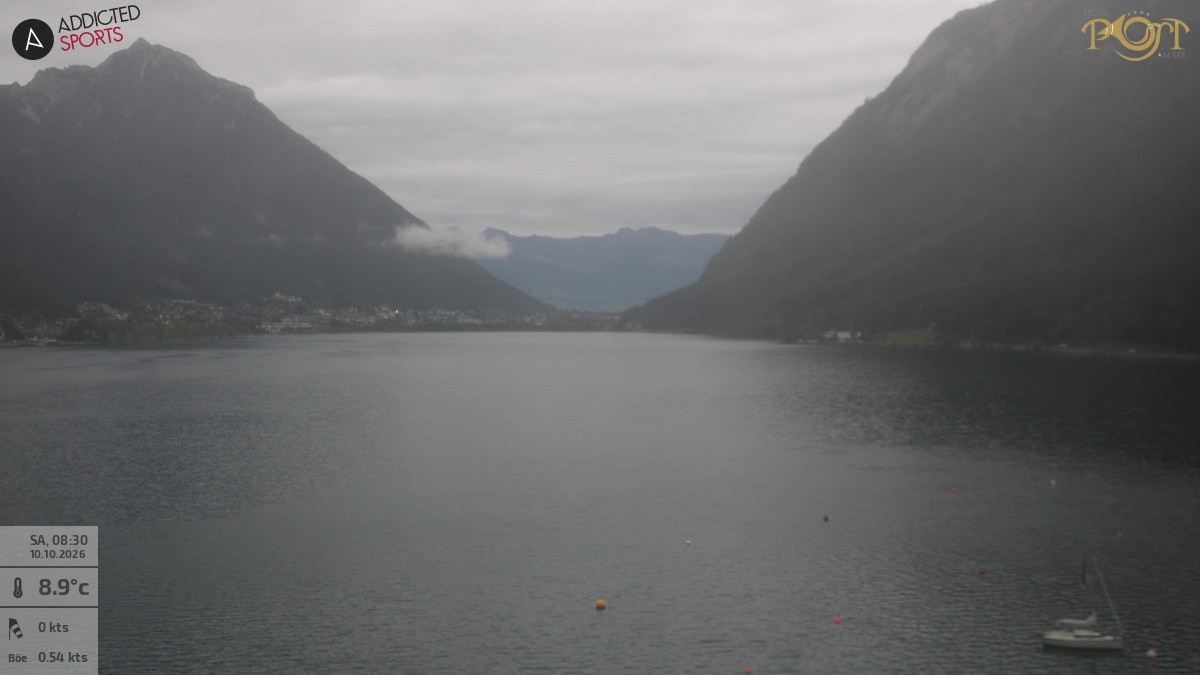 Archiv Foto Webcam Achensee: Blick vom Hotel Post am Achensee