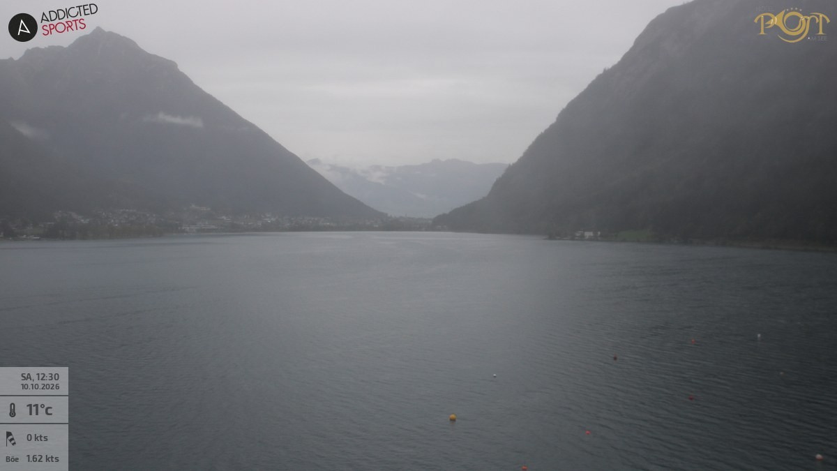 Archiv Foto Webcam Achensee: Blick vom Hotel Post am Achensee
