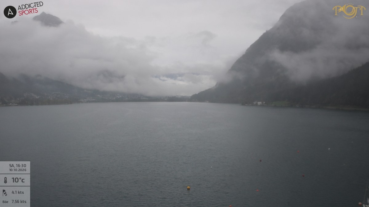 Archiv Foto Webcam Achensee: Blick vom Hotel Post am Achensee