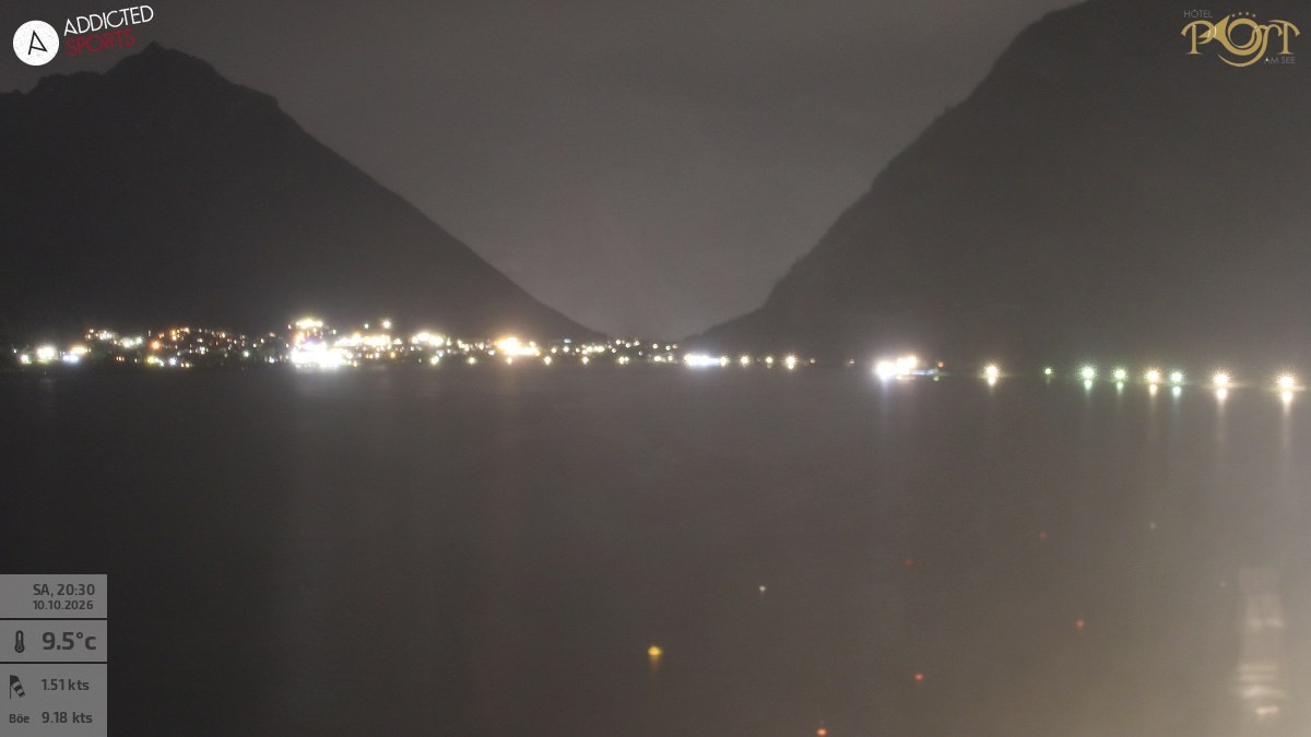 Archiv Foto Webcam Achensee: Blick vom Hotel Post am Achensee