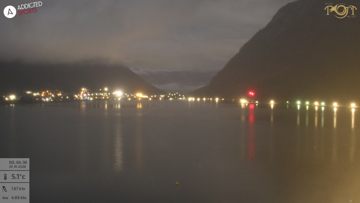 Archiv Foto Webcam Achensee: Blick vom Hotel Post am Achensee