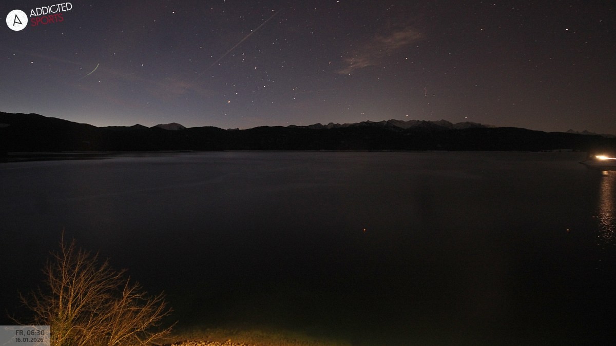 Archiv Foto Webcam Hotel Karwendelblick: Ausblick zum Walchensee