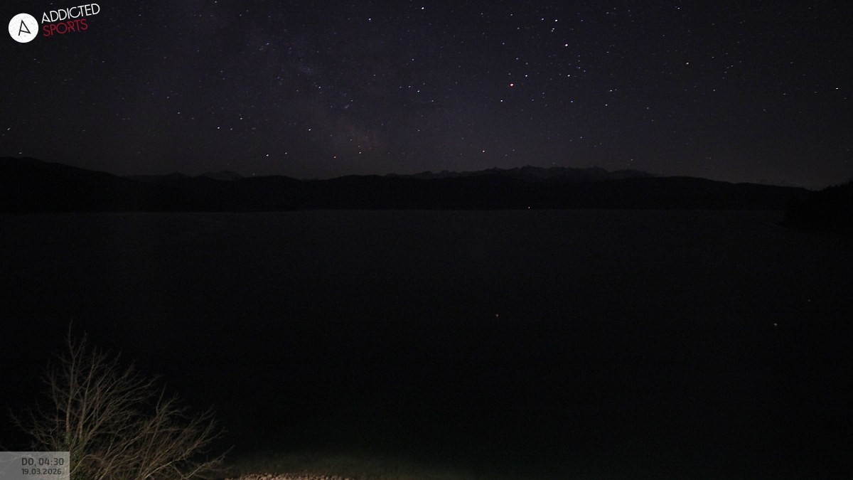 Archiv Foto Webcam Hotel Karwendelblick: Ausblick zum Walchensee