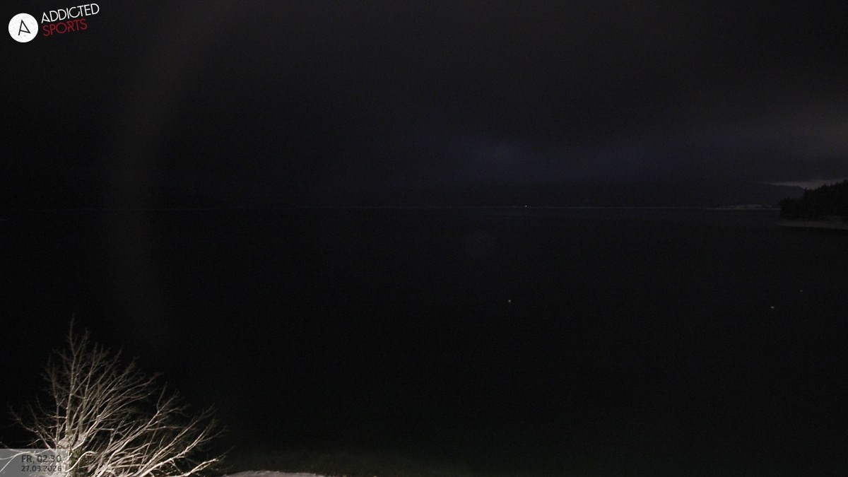 Archiv Foto Webcam Hotel Karwendelblick: Ausblick zum Walchensee