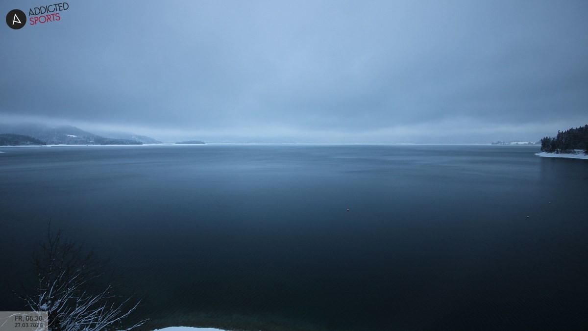 Archiv Foto Webcam Hotel Karwendelblick: Ausblick zum Walchensee