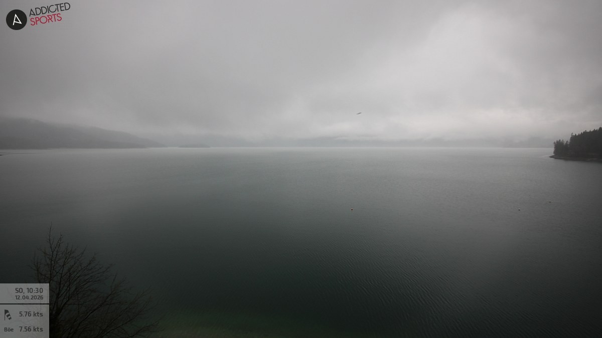 Archiv Foto Webcam Hotel Karwendelblick: Ausblick zum Walchensee