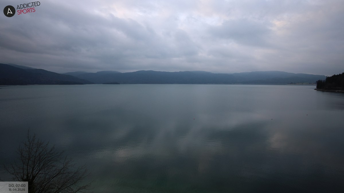 Archiv Foto Webcam Hotel Karwendelblick: Ausblick zum Walchensee