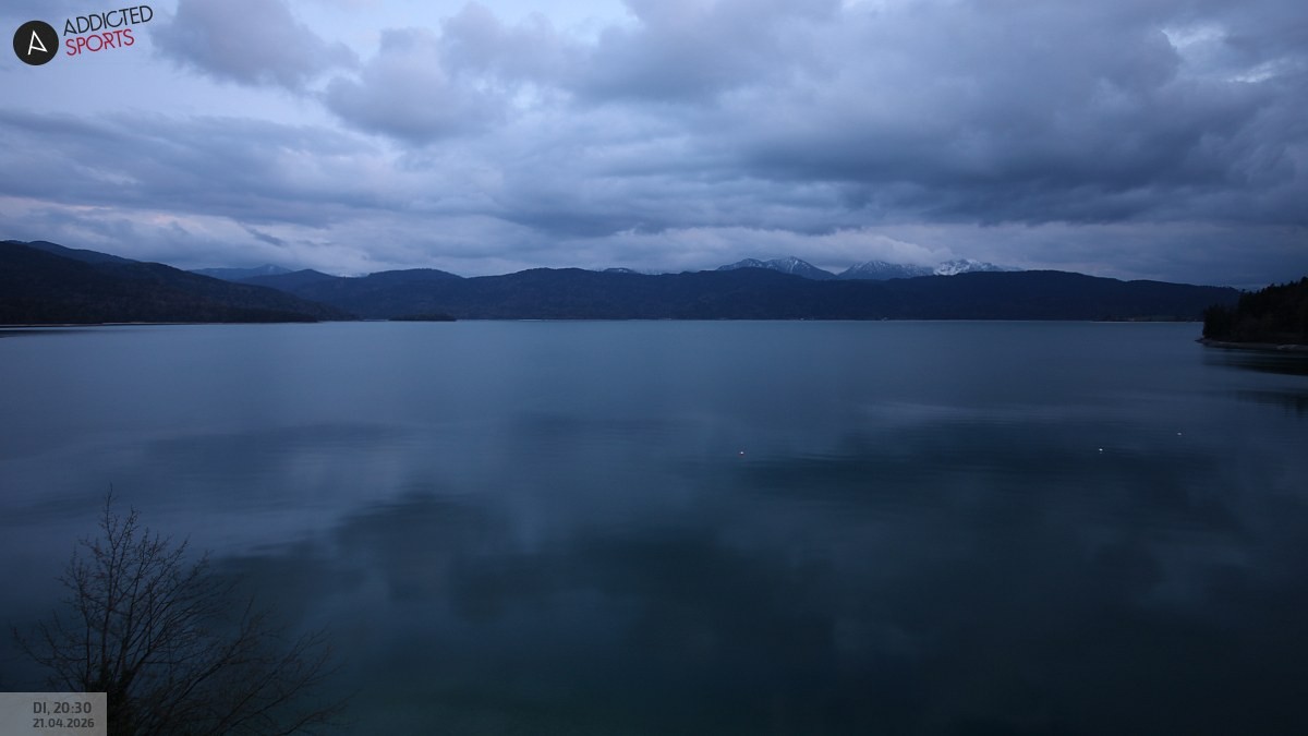 Archiv Foto Webcam Hotel Karwendelblick: Ausblick zum Walchensee