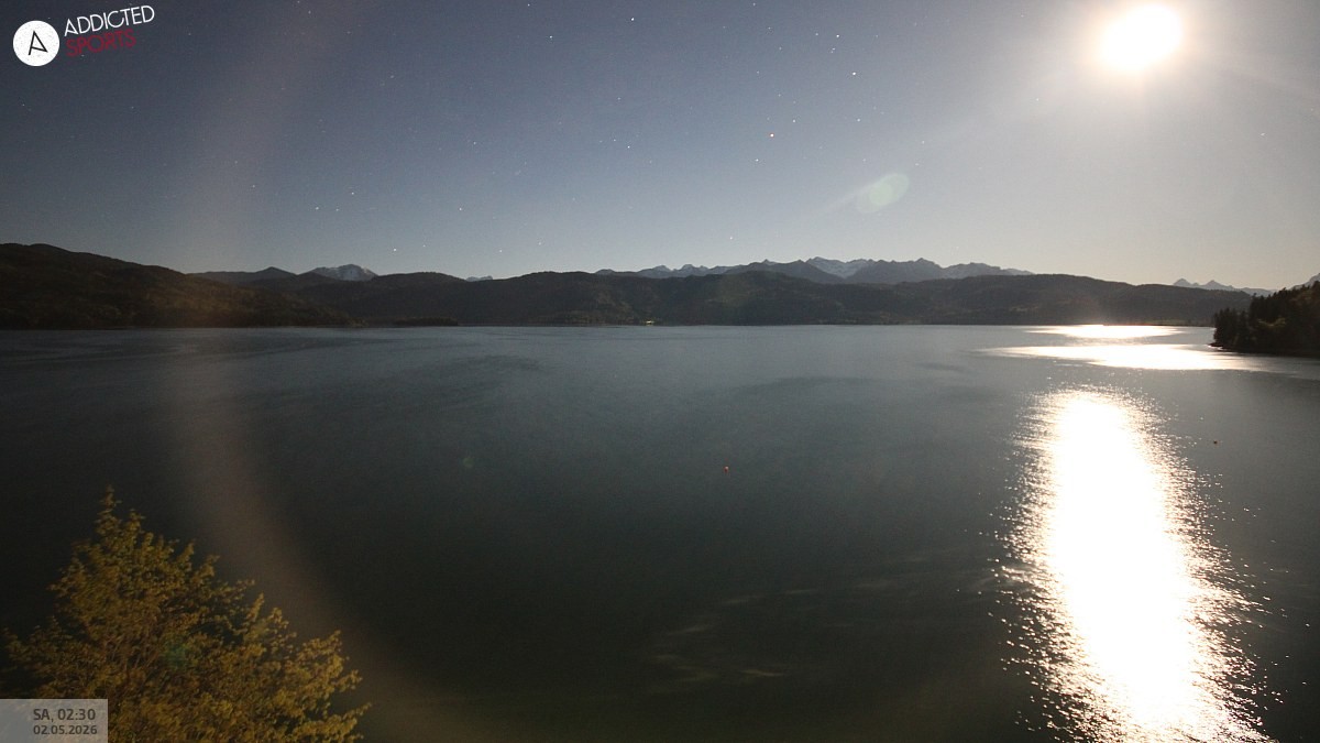 Archiv Foto Webcam Hotel Karwendelblick: Ausblick zum Walchensee