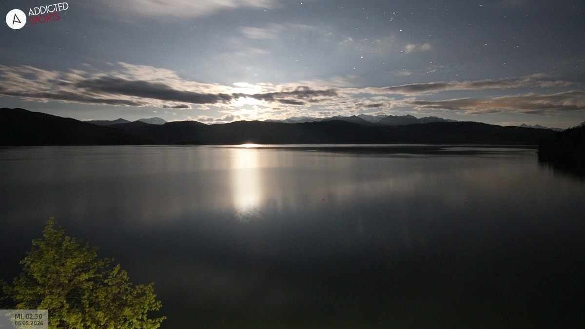 Archiv Foto Webcam Hotel Karwendelblick: Ausblick zum Walchensee