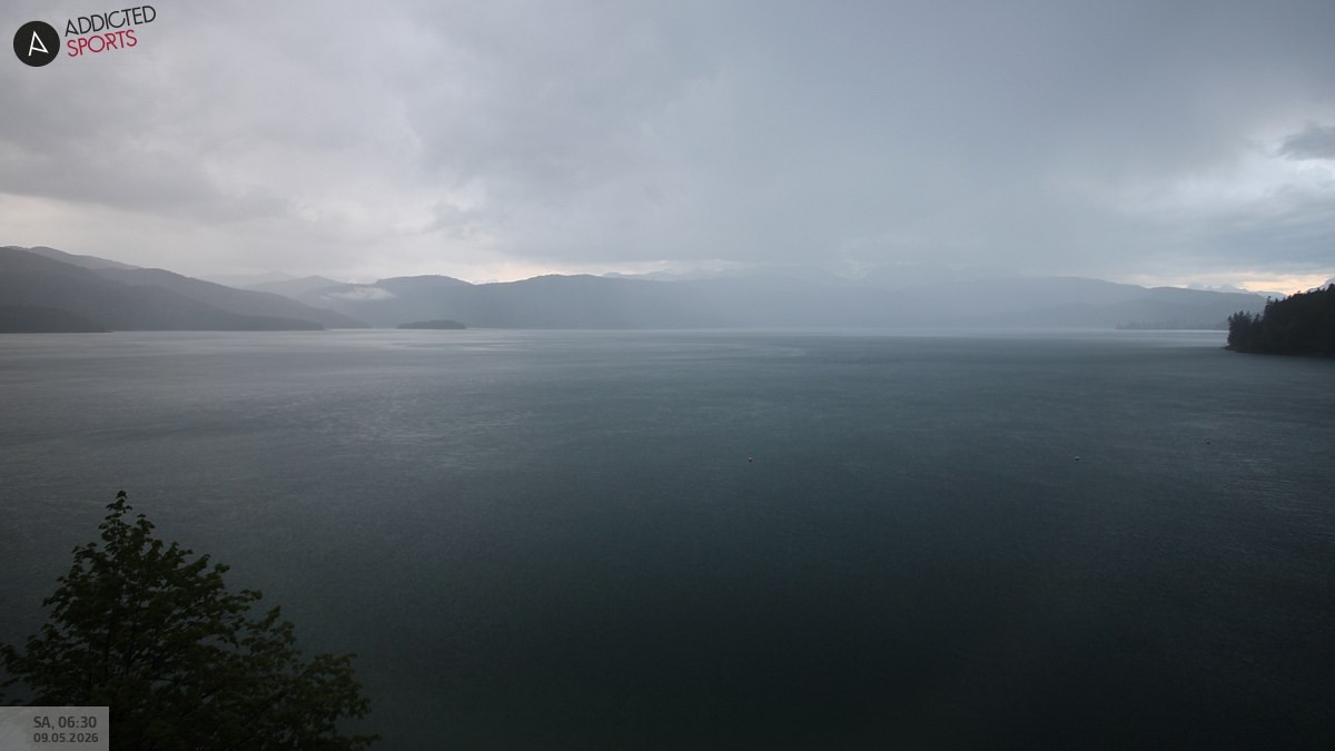 Archiv Foto Webcam Hotel Karwendelblick: Ausblick zum Walchensee