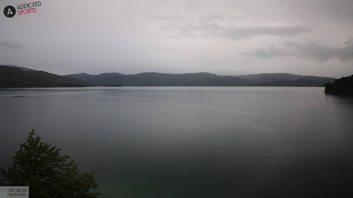 Archiv Foto Webcam Hotel Karwendelblick: Ausblick zum Walchensee