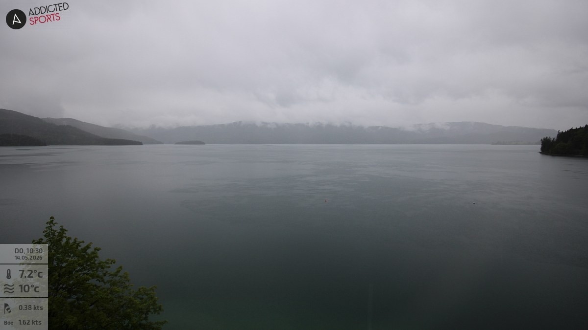 Archiv Foto Webcam Hotel Karwendelblick: Ausblick zum Walchensee