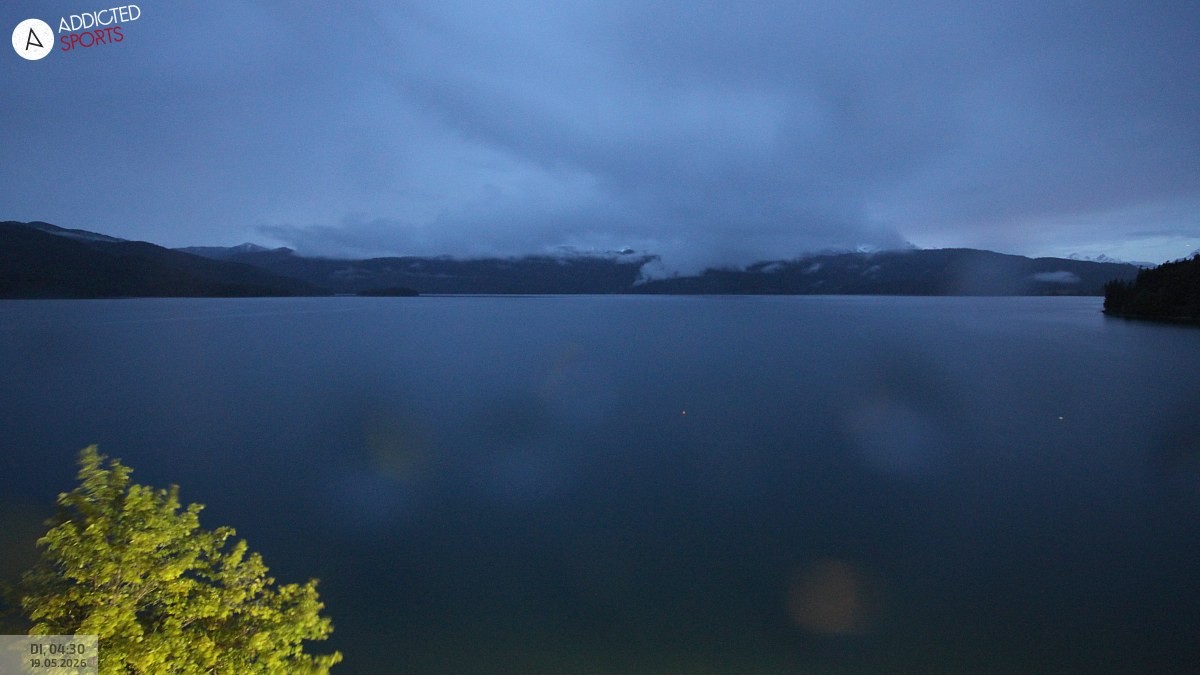 Archiv Foto Webcam Hotel Karwendelblick: Ausblick zum Walchensee