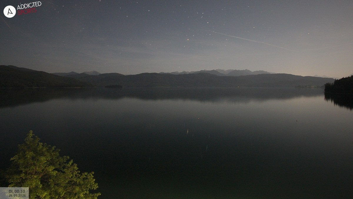 Archived image Webcam Lake Walchensee: View Hotel Karwendelblick