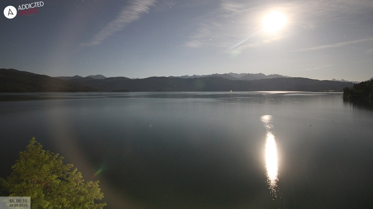 Archiv Foto Webcam Hotel Karwendelblick: Ausblick zum Walchensee