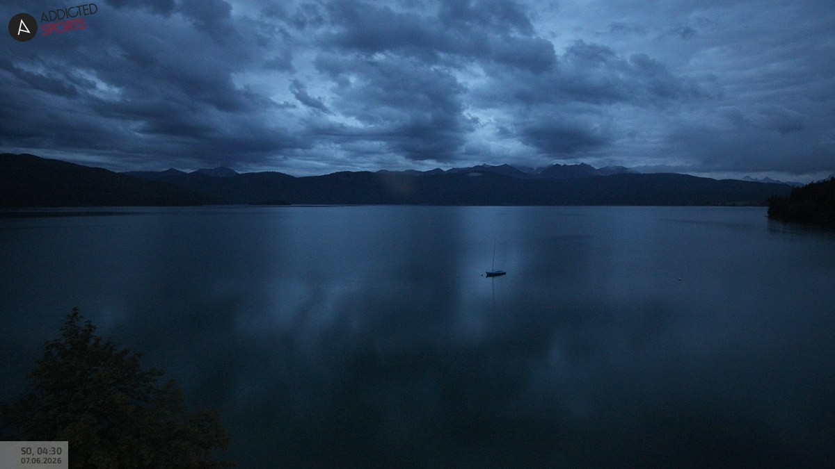 Archiv Foto Webcam Hotel Karwendelblick: Ausblick zum Walchensee