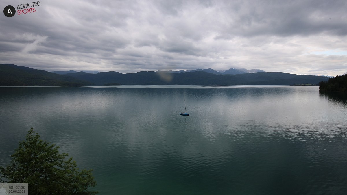 Archiv Foto Webcam Hotel Karwendelblick: Ausblick zum Walchensee
