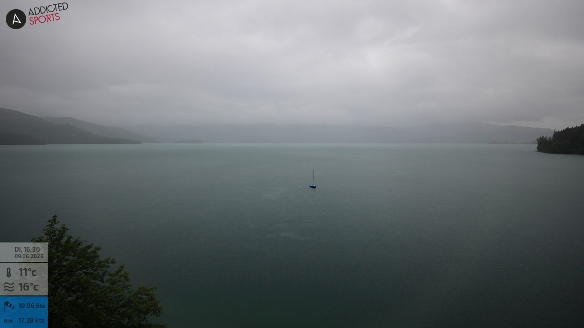 Archiv Foto Webcam Hotel Karwendelblick: Ausblick zum Walchensee