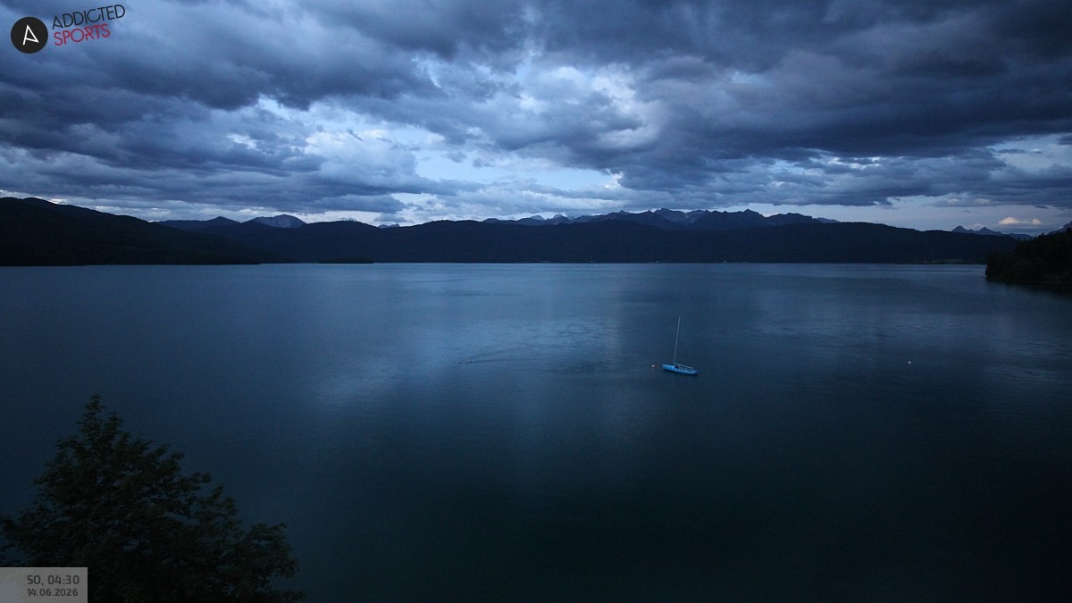 Archiv Foto Webcam Hotel Karwendelblick: Ausblick zum Walchensee