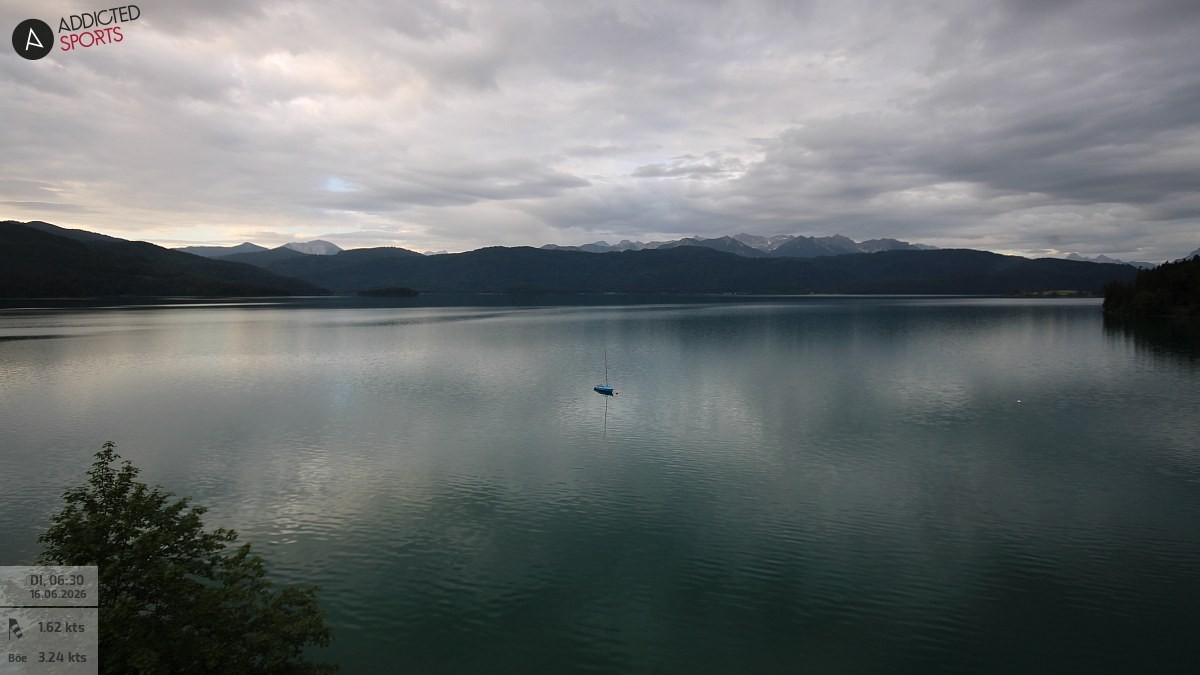 Archiv Foto Webcam Hotel Karwendelblick: Ausblick zum Walchensee