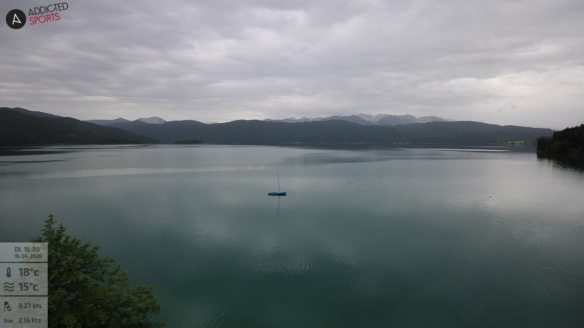 Archiv Foto Webcam Hotel Karwendelblick: Ausblick zum Walchensee