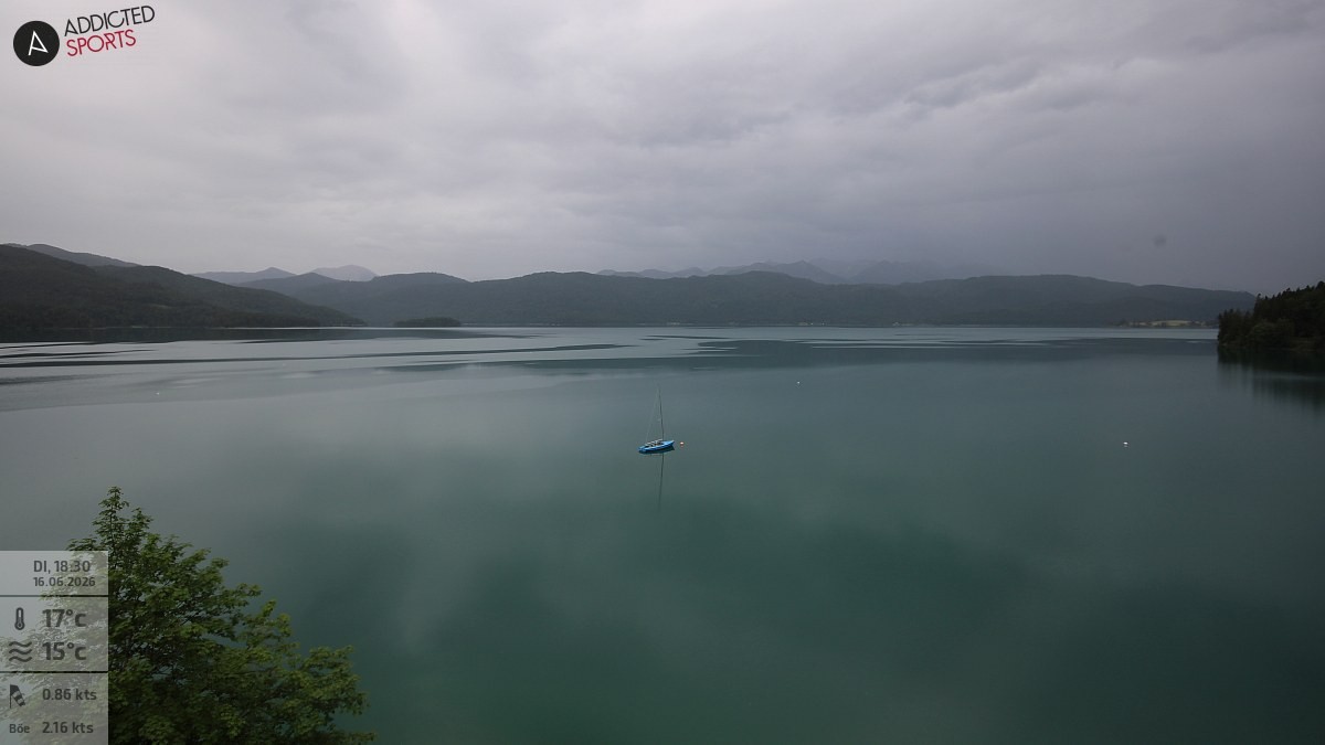 Archiv Foto Webcam Hotel Karwendelblick: Ausblick zum Walchensee