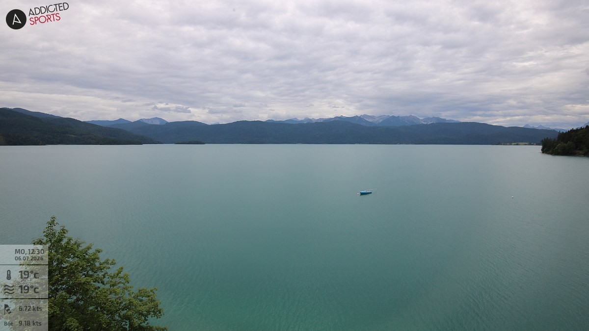 Archiv Foto Webcam Hotel Karwendelblick: Ausblick zum Walchensee