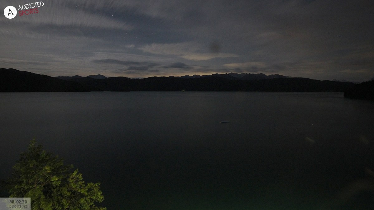 Archived image Webcam Lake Walchensee: View Hotel Karwendelblick