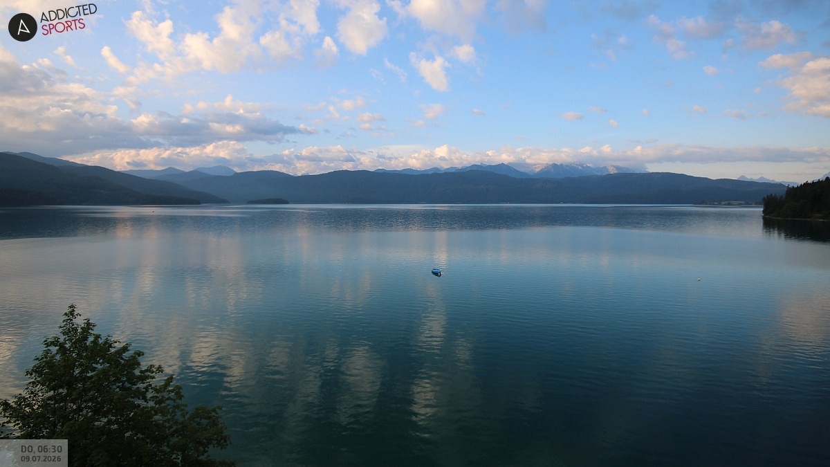 Archiv Foto Webcam Hotel Karwendelblick: Ausblick zum Walchensee