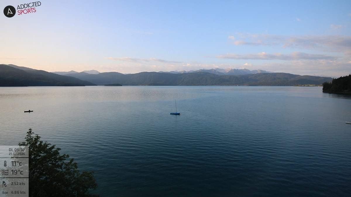 Archiv Foto Webcam Hotel Karwendelblick: Ausblick zum Walchensee