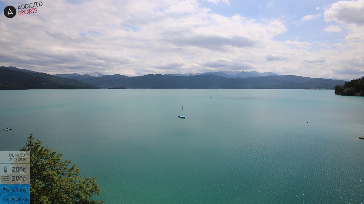 Archiv Foto Webcam Hotel Karwendelblick: Ausblick zum Walchensee