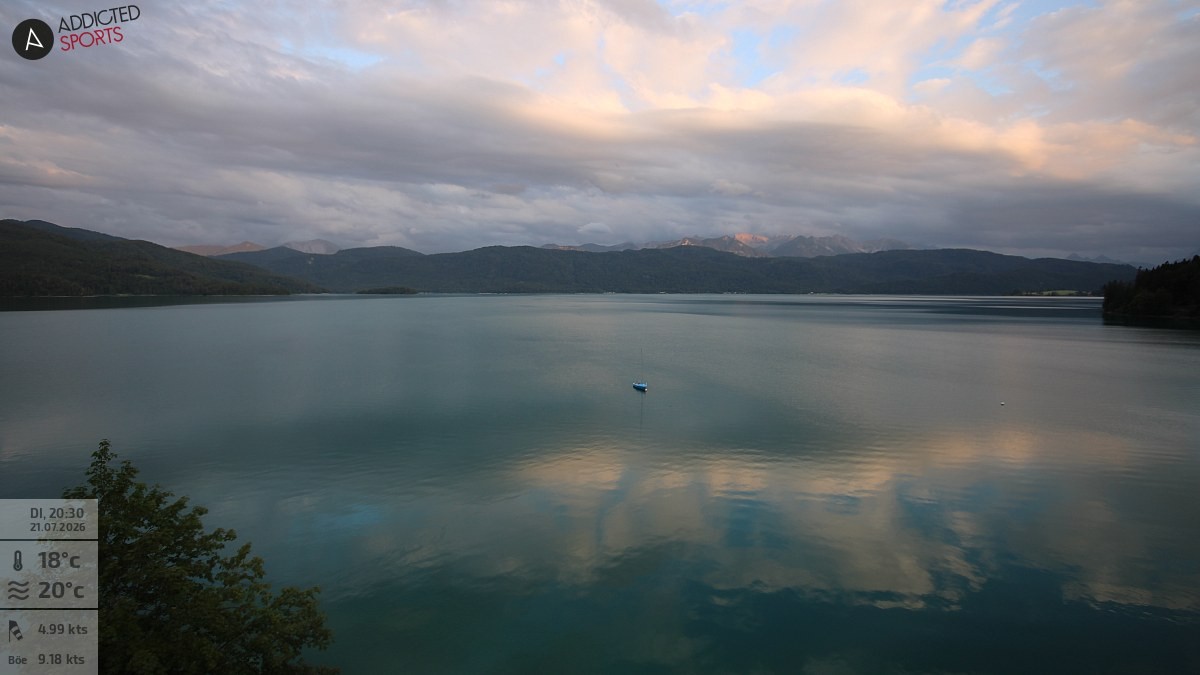 Archiv Foto Webcam Hotel Karwendelblick: Ausblick zum Walchensee