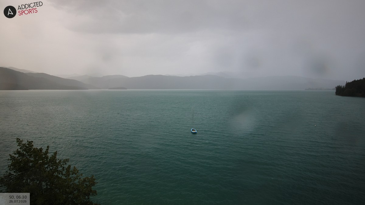 Archiv Foto Webcam Hotel Karwendelblick: Ausblick zum Walchensee