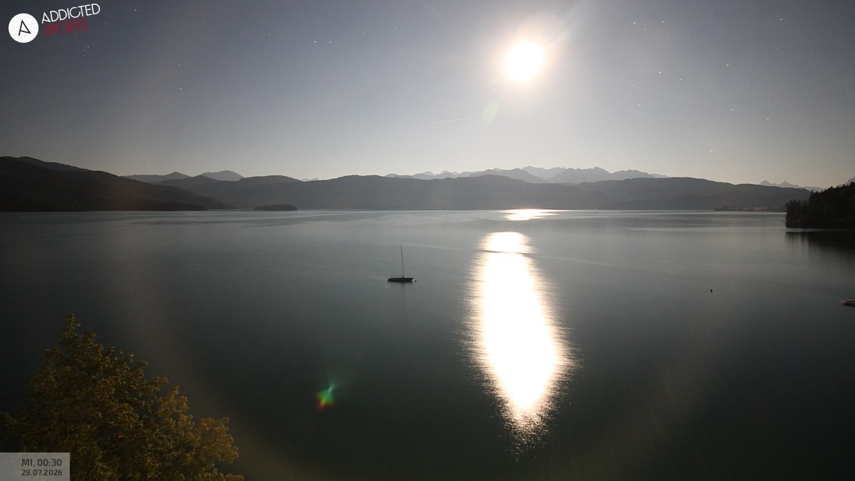 Archiv Foto Webcam Hotel Karwendelblick: Ausblick zum Walchensee