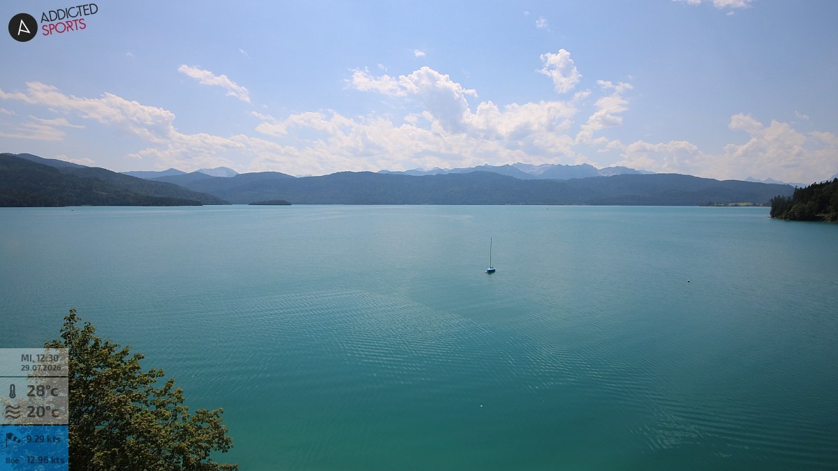 Archiv Foto Webcam Hotel Karwendelblick: Ausblick zum Walchensee
