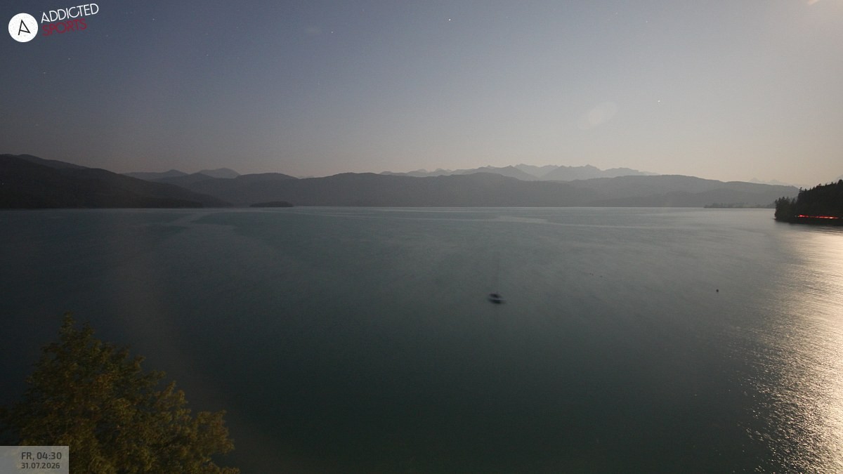 Archiv Foto Webcam Hotel Karwendelblick: Ausblick zum Walchensee